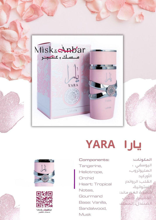 Yara von Lattafa Perfumes – Amber-Vanille-Duft für Frauen