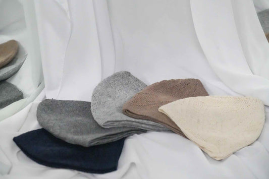 Männer Gebetsmütze aus Baumwolle | Strickkappe | Islamischer Kufi Hut