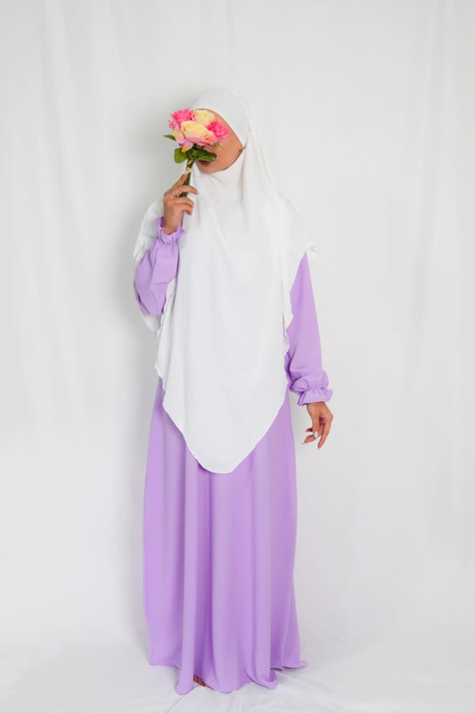 Abaya One Size Flieder