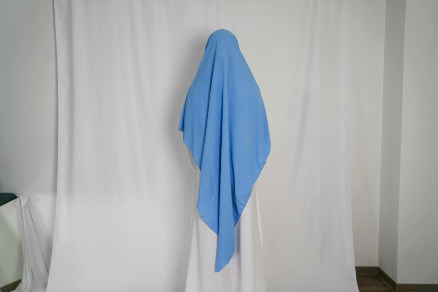 Abaya One Size Blau Weiß