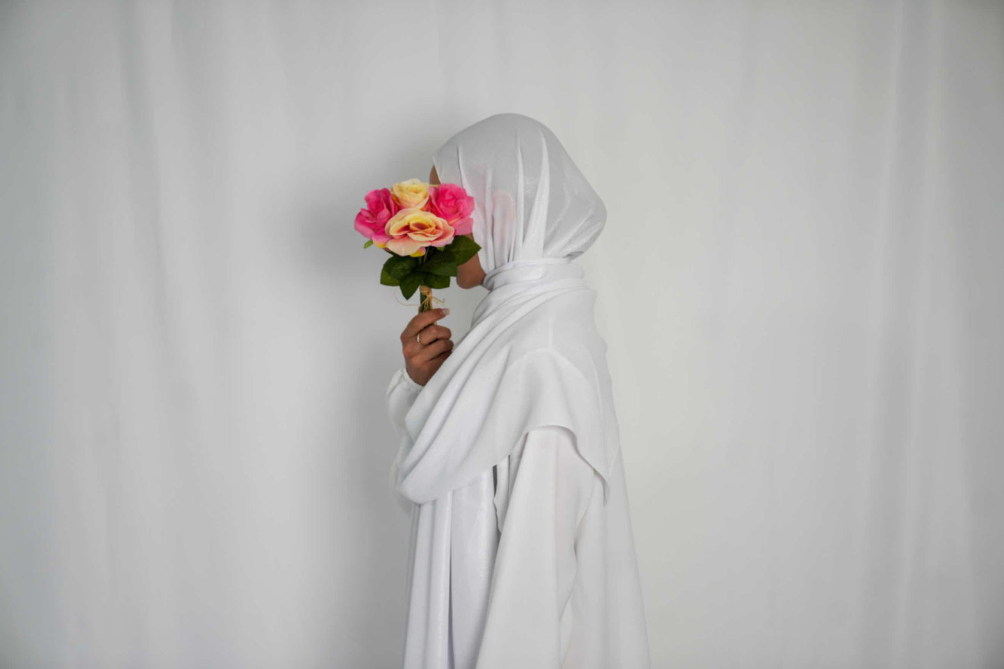 Abaya One Size Weiß