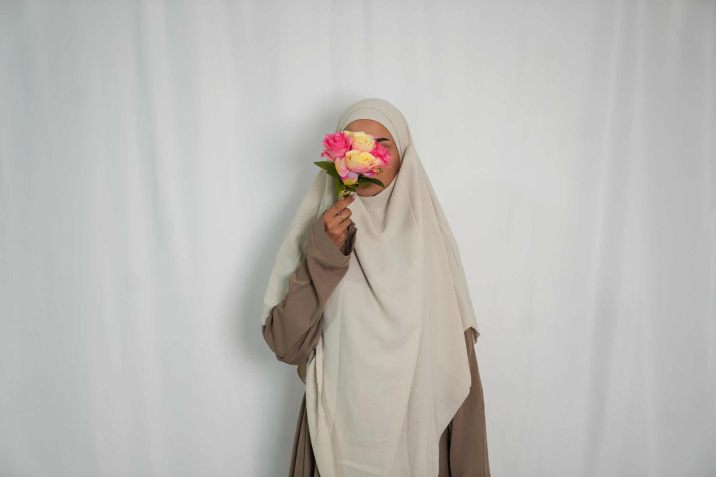 Abaya One Size Beige