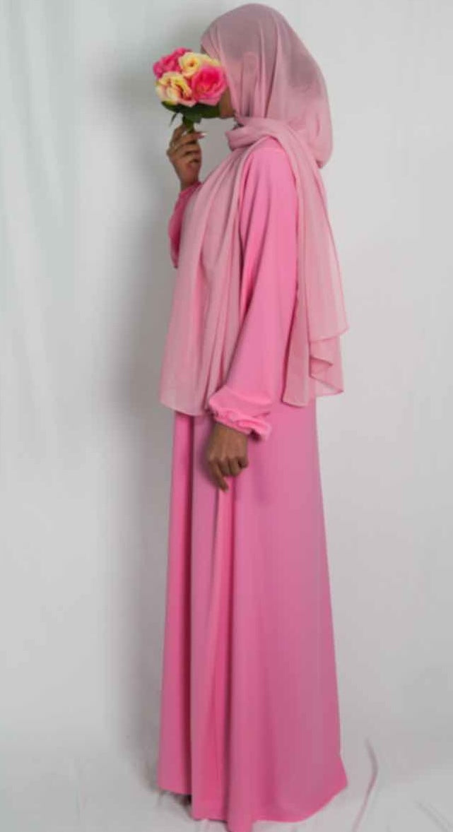 Abaya One Size Pink