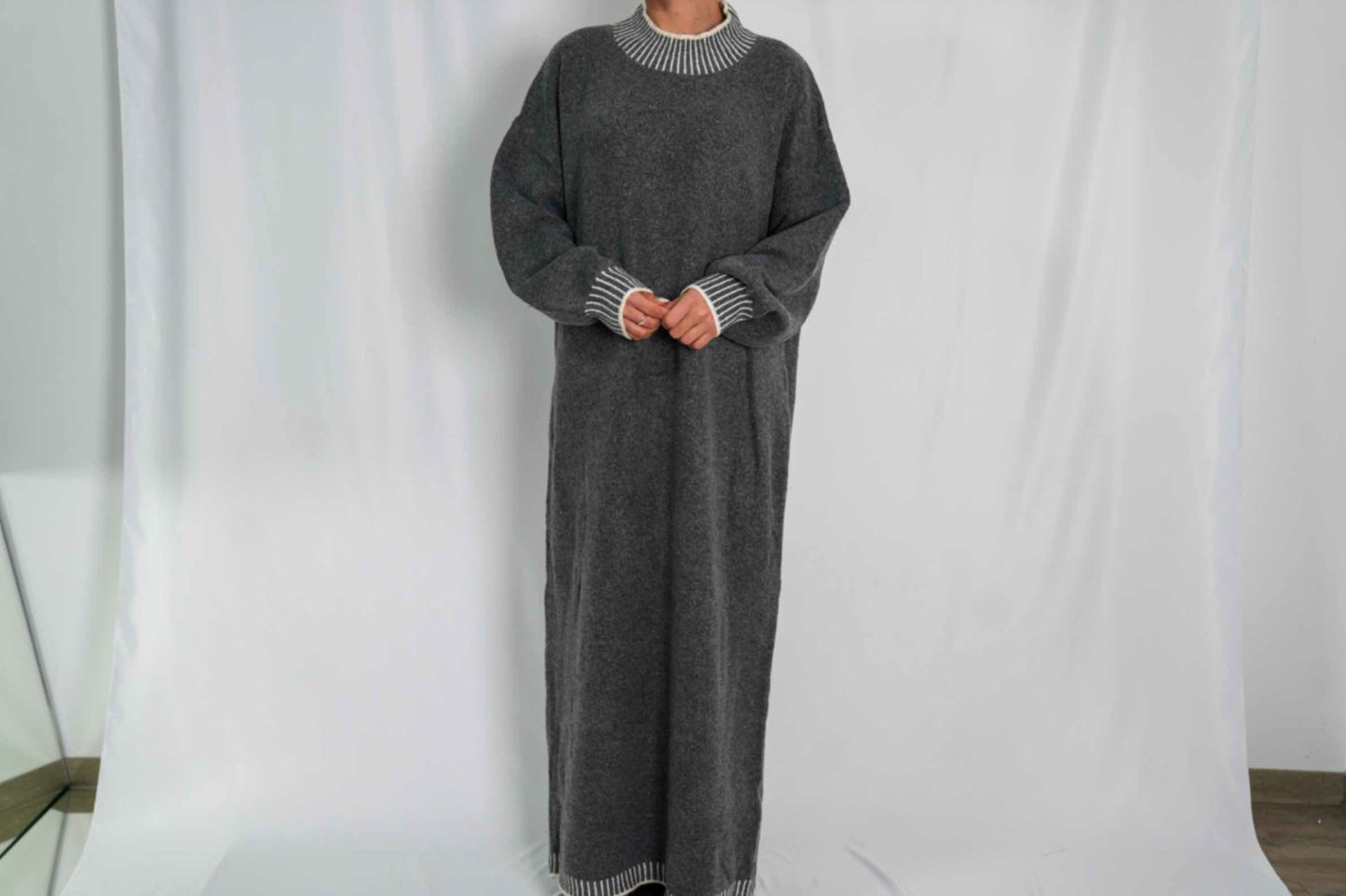 Pullover One Size Grau