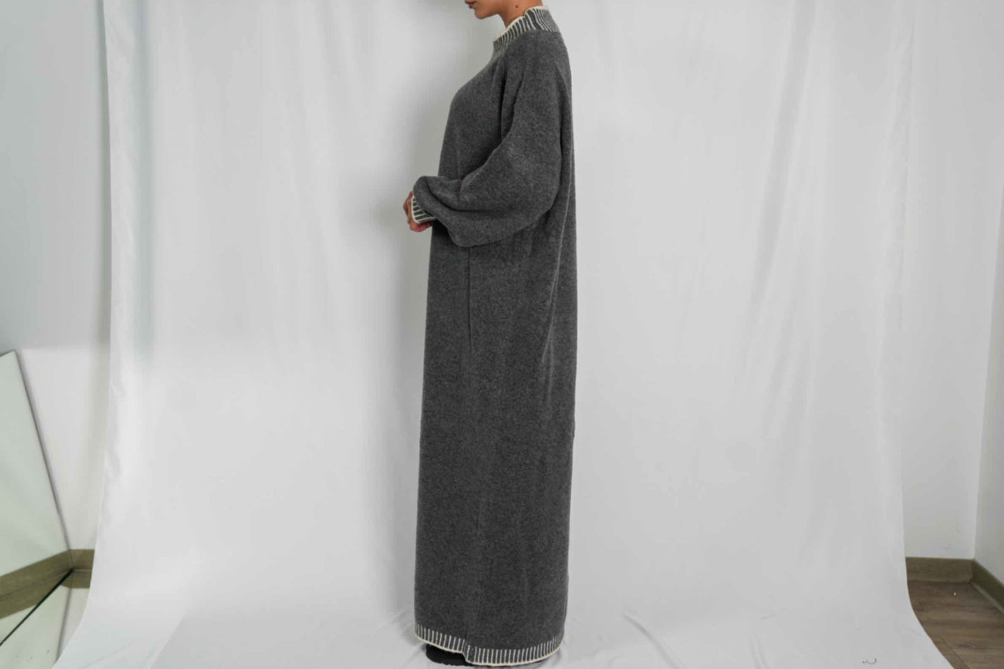 Pullover One Size Grau