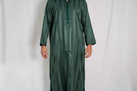 Herrenkleidung Qamis One Size Smaragd Grün