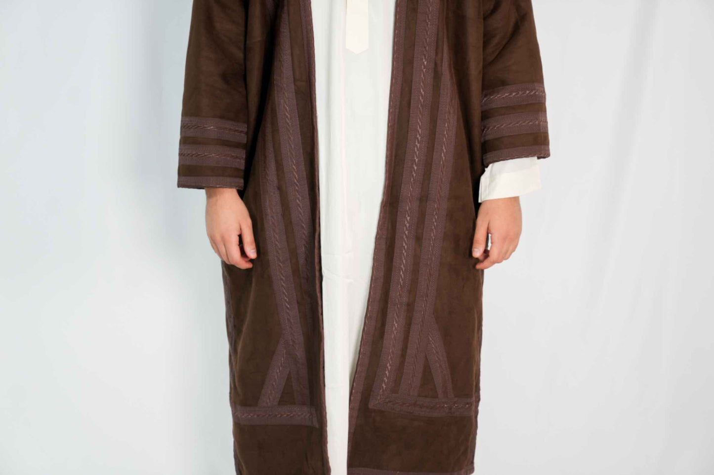 Herrenkleidung One Size Bisht Braun